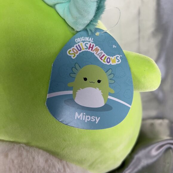 Squishmallows Mipsy GREEN Axolotl 12” Toy Hard to Find Plush Holiday Gift Idea - Picture 3 of 11